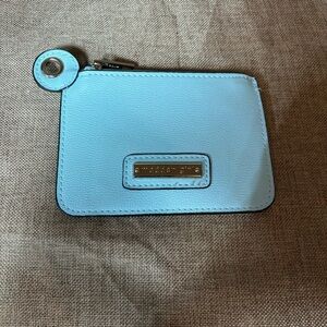 Madden Girl Baby Blue Keychain Credit Card Wallet